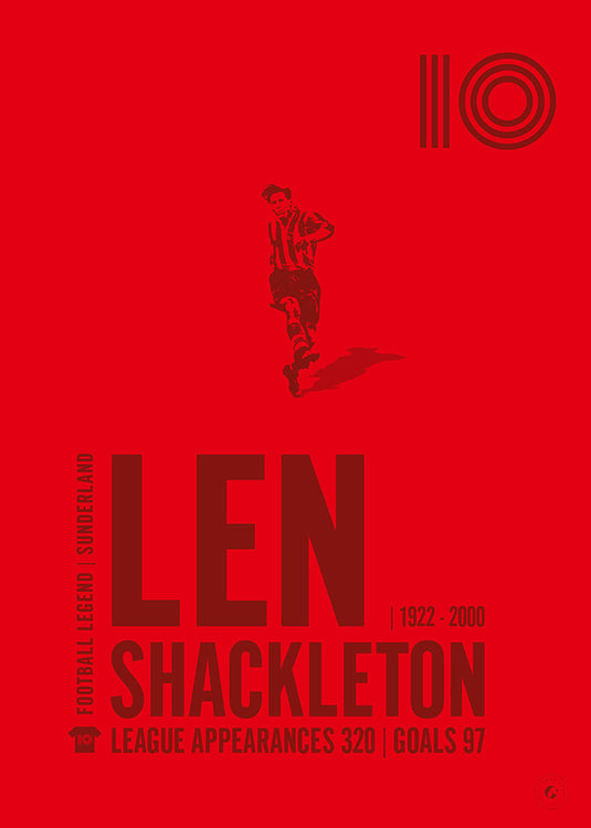 Len Shackleton Sunderland Legend Print