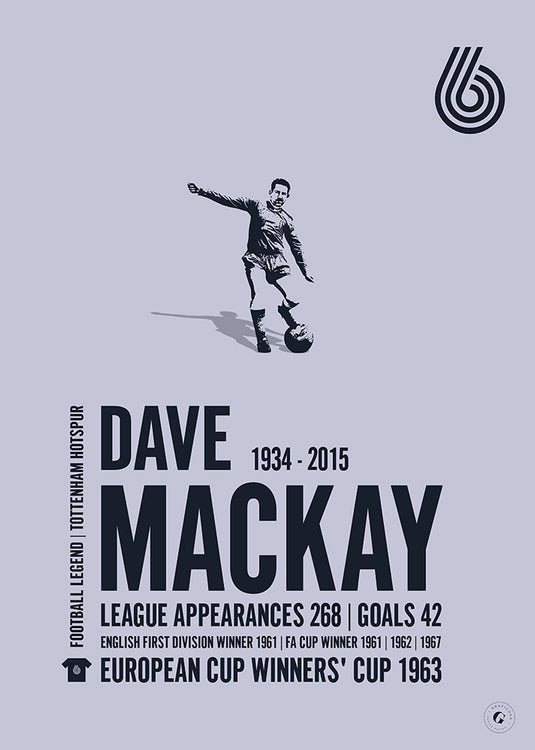 Dave Mackay Tottenham Hotspur Legend Print