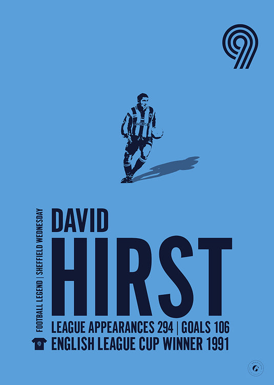 David Hirst Sheffield Wednesday Legend Print
