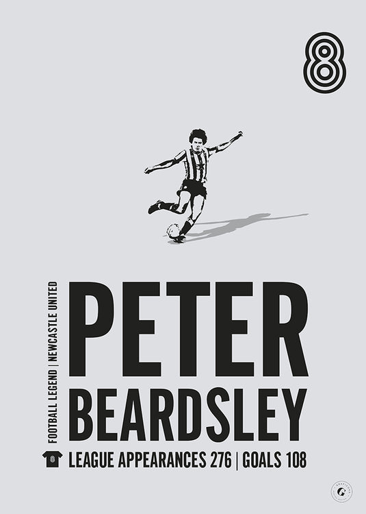 Peter Beardsley Newcastle United Legend Print