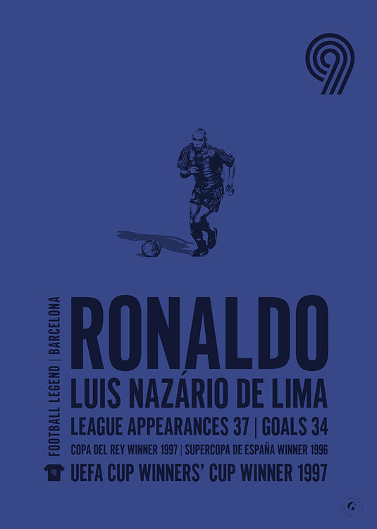 Ronaldo Nazario Barcelona Legend Print