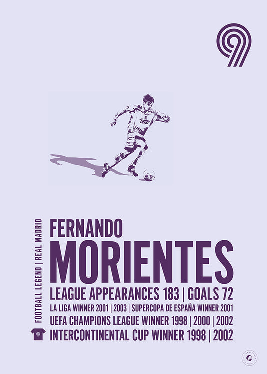 Fernando Morientes Real Madrid Legend Print