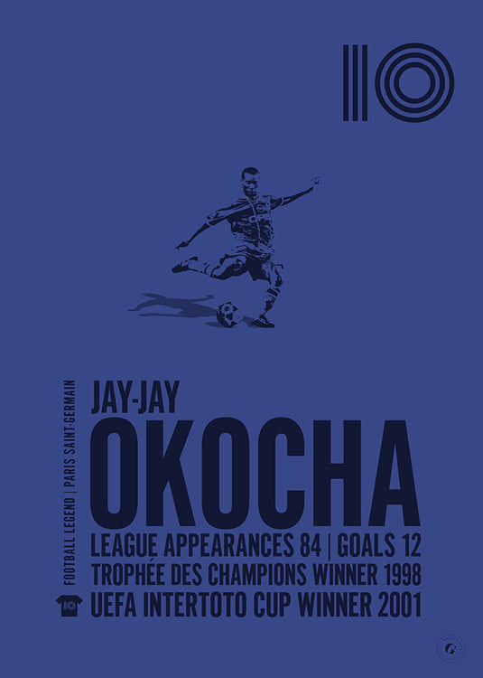 Jay-Jay Okocha Paris Saint-Germain Legend Print