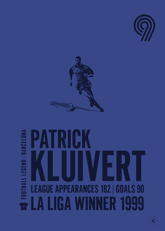 Patrick Kluivert Barcelona Legend Print