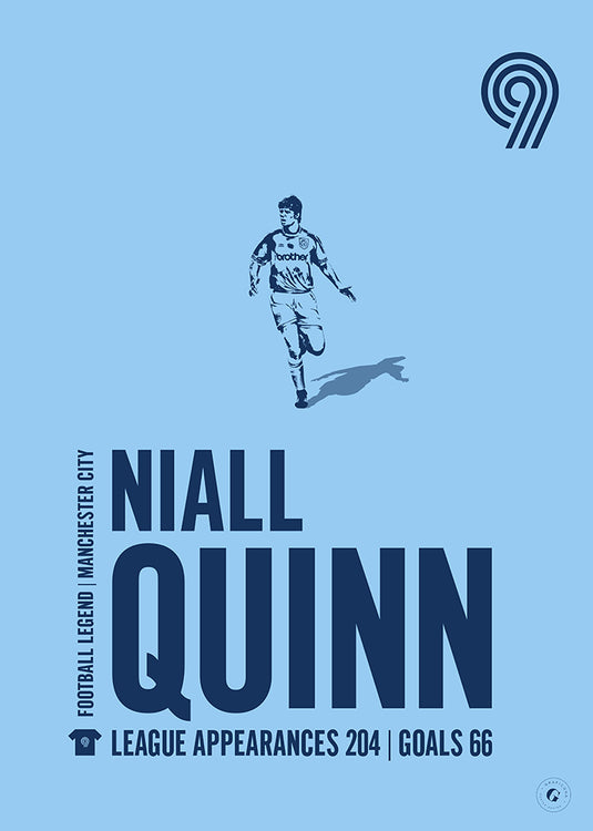 Niall Quinn Manchester City Legend Print