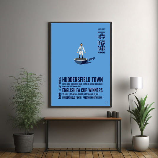 Huddersfield Town 1922 FA Cup Winners Poster