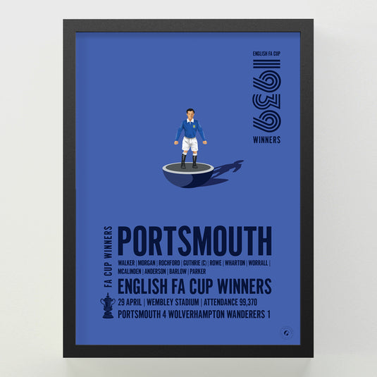 Portsmouth 1939 FA Cup Winners Poster