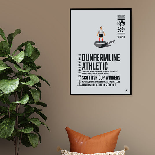 Dunfermline Athletic Scottish Cup Winners 1961 Print