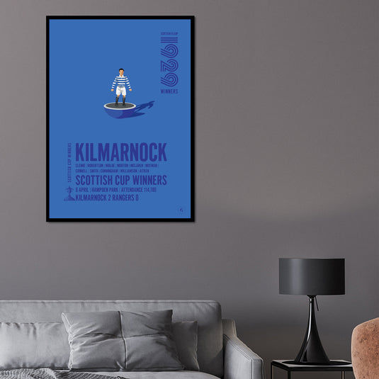 Kilmarnock 1929 Scottish Cup Winners Poster