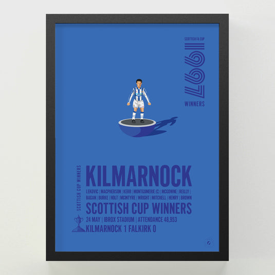 Kilmarnock 1997 Scottish Cup Winners Poster