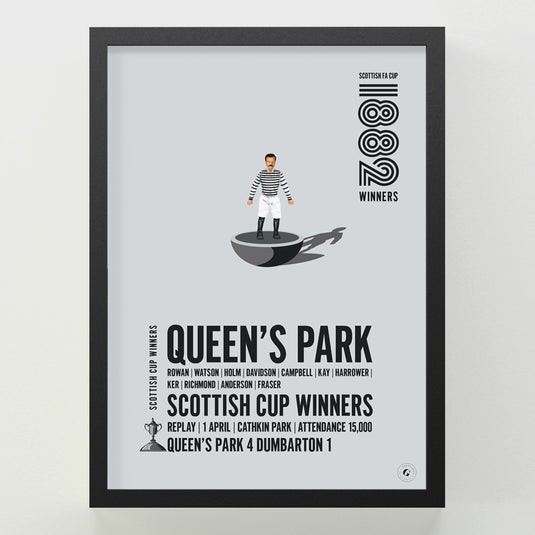 Queen's Park 1882 Scottish Cup Winners Poster