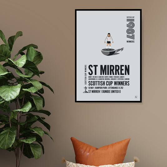 St Mirren 1987 Scottish Cup Winners Poster