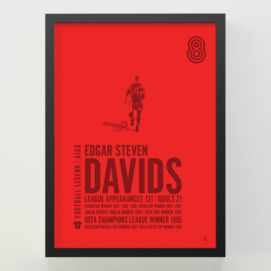 Edgar Davids Poster - Ajax