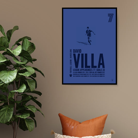 David Villa Poster - Barcelona