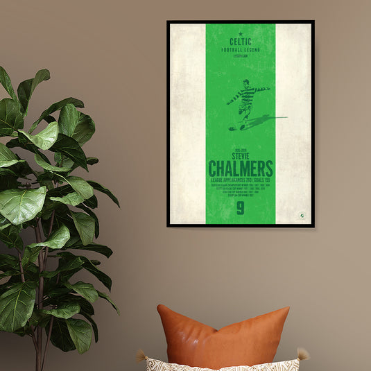 Stevie Chalmers Poster - Celtic