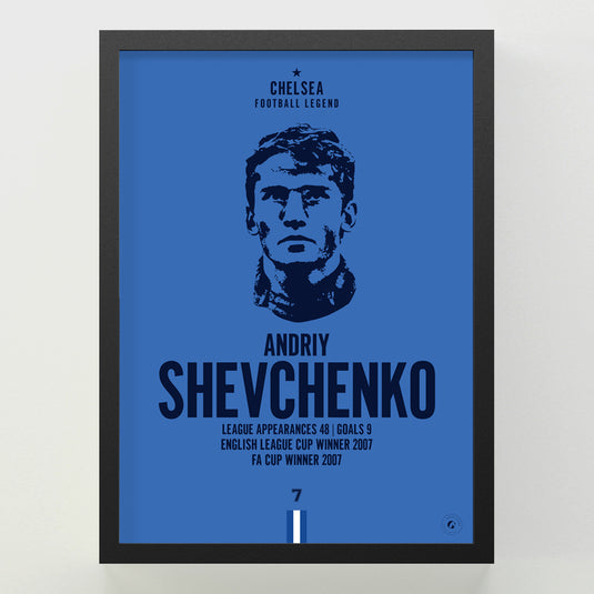 Andriy Shevchenko Head Poster - Chelsea