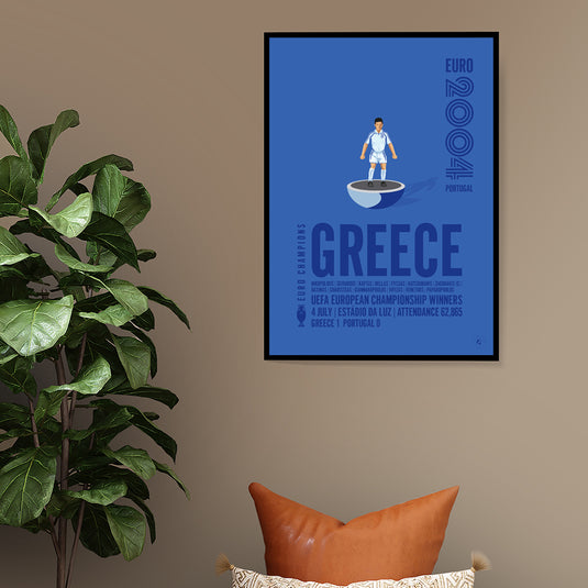Greece UEFA European Championship Winners 2004 Poster