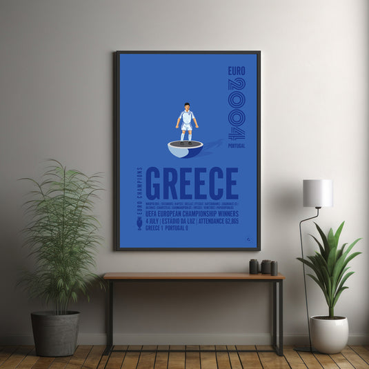 Greece UEFA European Championship Winners 2004 Poster