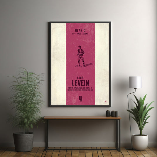 Craig Levein Heart of Midlothian Heritage Stripes Print