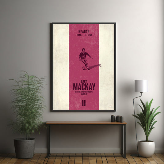 Gary Mackay Heart of Midlothian Heritage Stripes Print