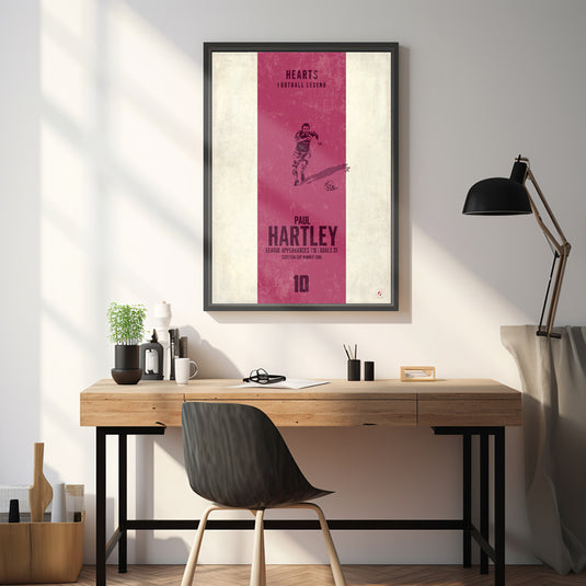 Paul Hartley Heart of Midlothian Heritage Stripes Print