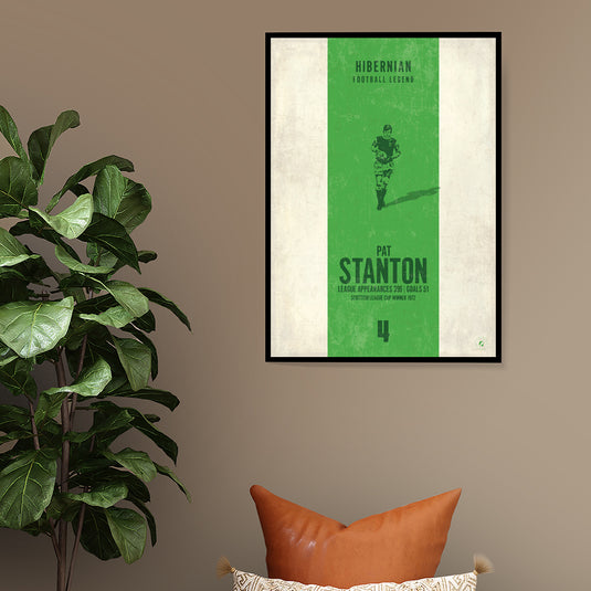 Pat Stanton Hibernian Heritage Stripes Print