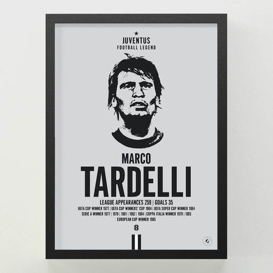 Marco Tardelli Head Poster - Juventus