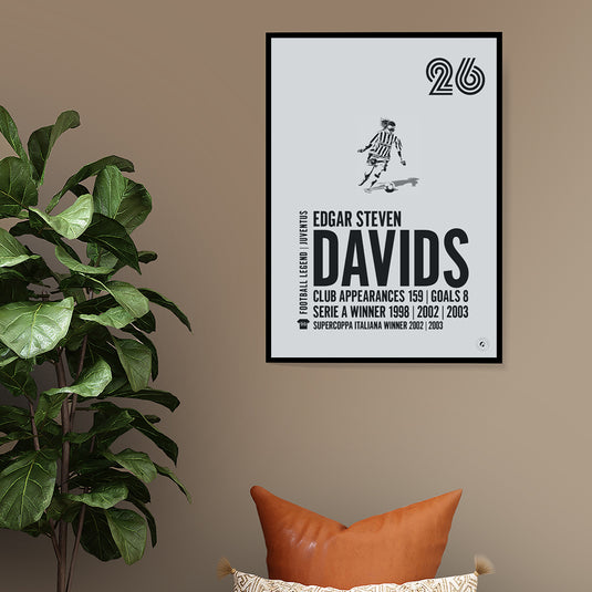 Edgar Davids Juventus Legend Print