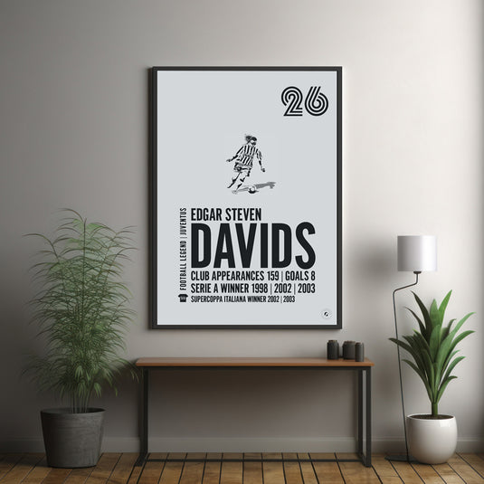 Edgar Davids Juventus Legend Print