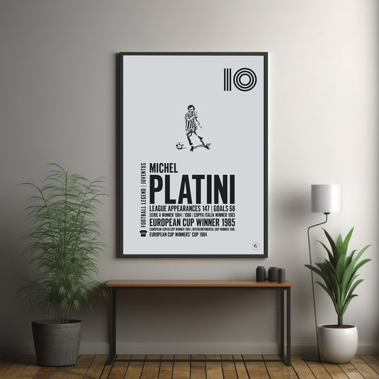 Michel Platini Juventus Legend Print