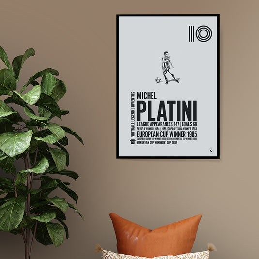 Michel Platini Juventus Legend Print
