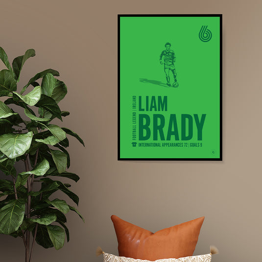 Liam Brady Ireland Legend Print