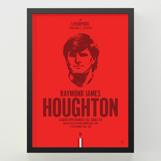 Ray Houghton Head Poster - Liverpool