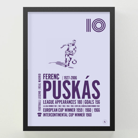 Ferenc Puskas Poster - Real Madrid