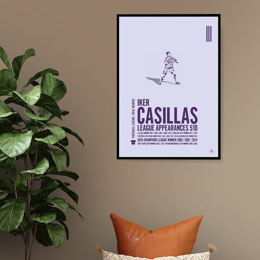 Iker Casillas Real Madrid Legend Print