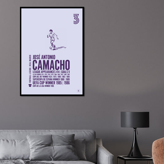 Jose Antonio Camacho Real Madrid Legend Print