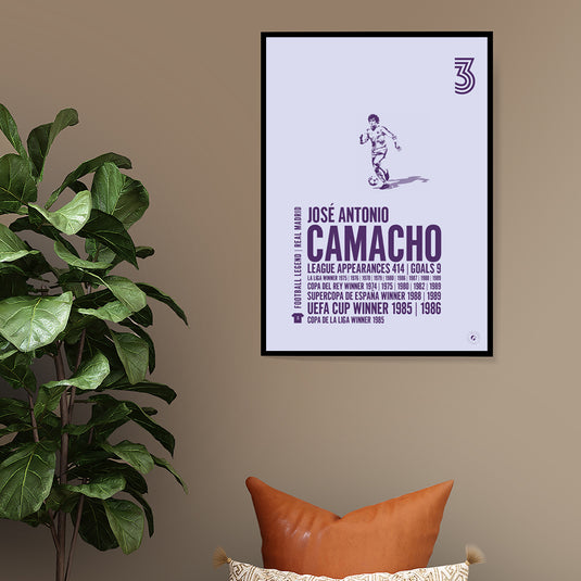 Jose Antonio Camacho Real Madrid Legend Print