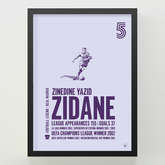 Zinedine Zidane Poster - Real Madrid