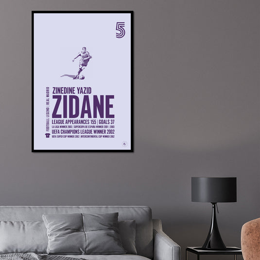 Zinedine Zidane Poster - Real Madrid