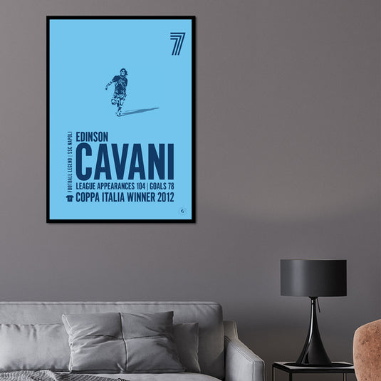 Edison Cavani SSC Napoli Legend Print
