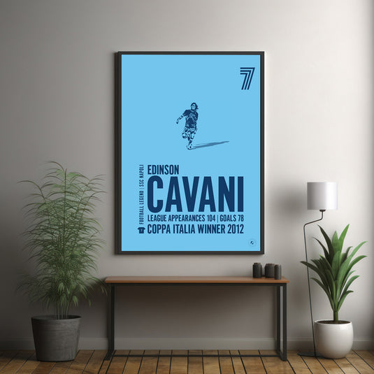 Edison Cavani SSC Napoli Legend Print