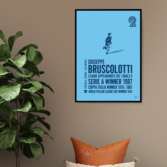 Giuseppe Bruscolotti SSC Napoli Legend Print