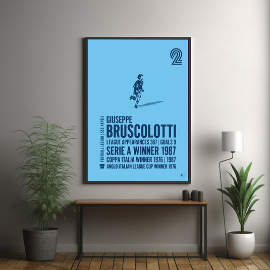 Giuseppe Bruscolotti SSC Napoli Legend Print