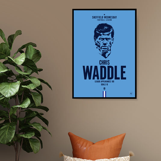 Chris Waddle Sheffield Wednesday Football Legend Iconic Portrait Print