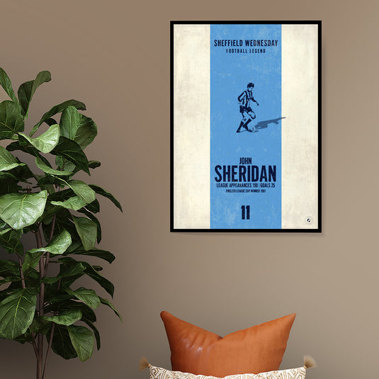 John Sheridan Sheffield Wednesday Heritage Stripes Print