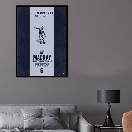 Dave Mackay Tottenham Hotspur Heritage Stripes Print