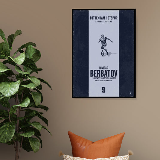 Dimitar Berbatov Tottenham Hotspur Heritage Stripes Print