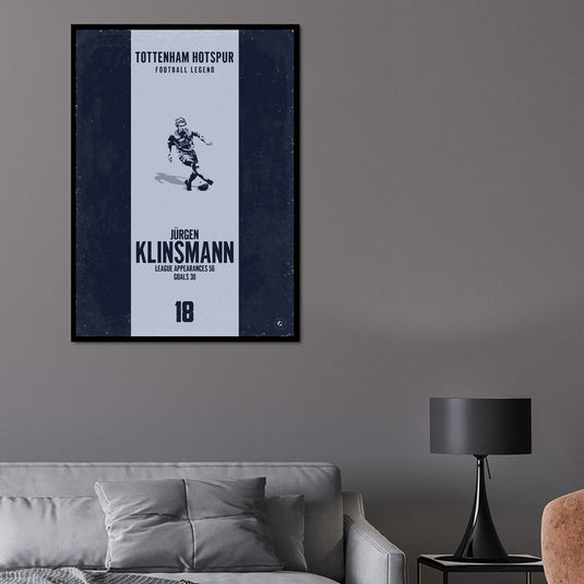 Jurgen Klinsmann Tottenham Hotspur Heritage Stripes Print
