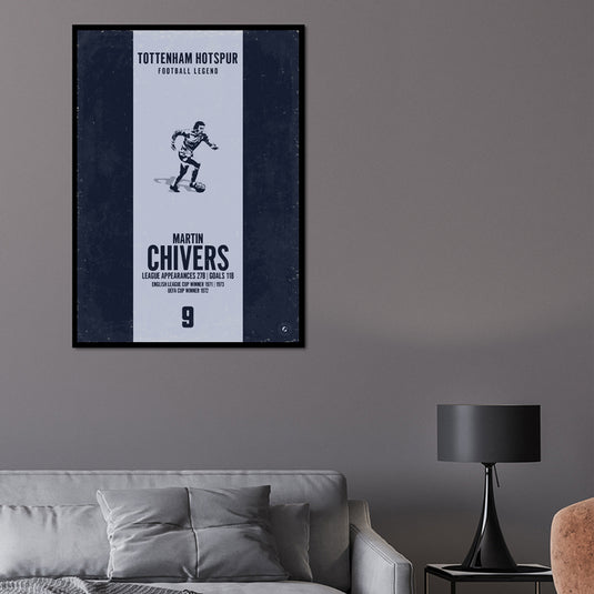 Martin Chivers Tottenham Hotspur Heritage Stripes Print