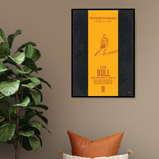 Steve Bull Wolverhampton Wanderers Heritage Stripes Print